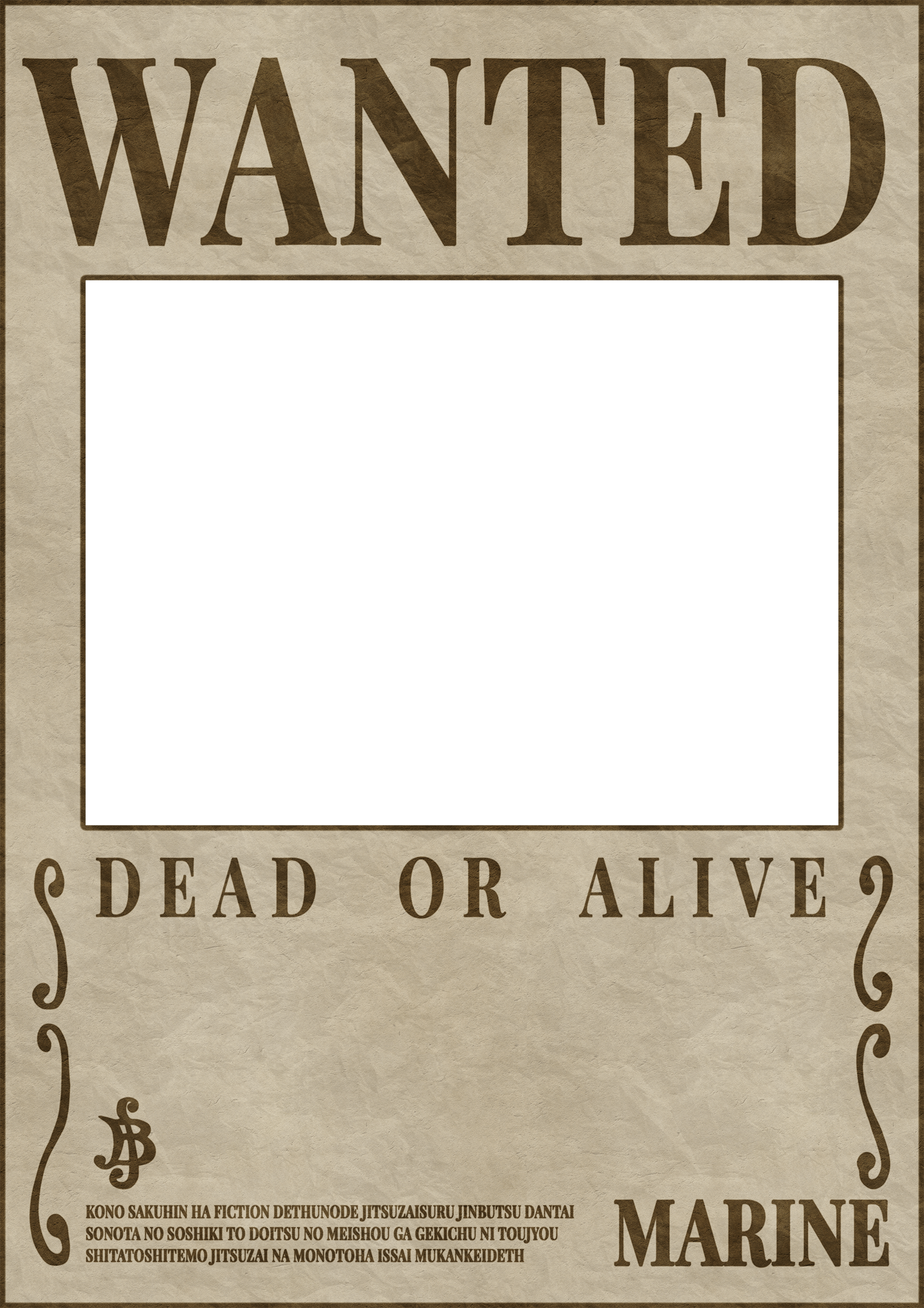 A4 Personalised Marine Wanted Poster MuggleMade