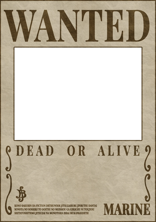 A3 Personalised Marine Wanted Poster