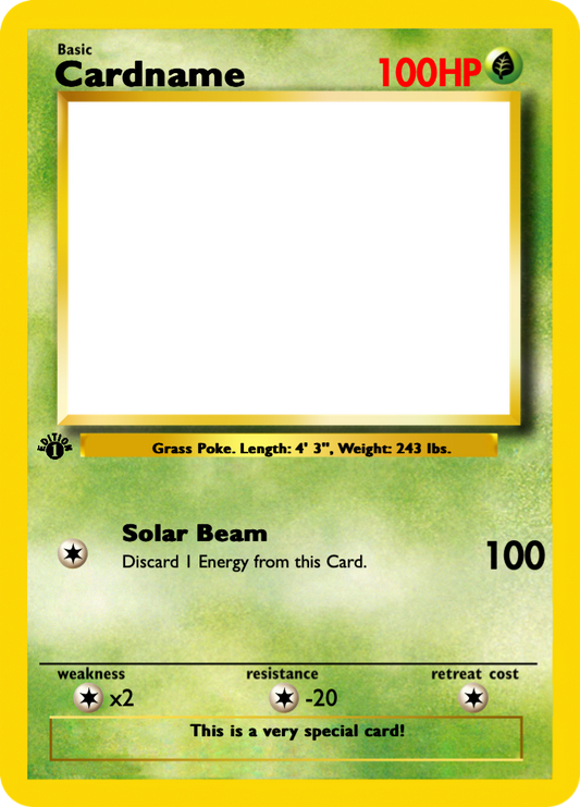 A4 Personalised Pokemon Card Poster